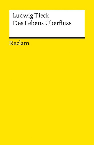 Buchcover und Innenansicht für das Buch: Des Lebens Überfluss. Novelle