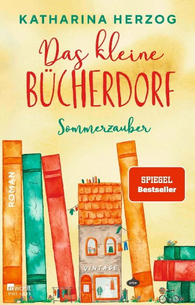 Buchcover und Innenansicht für das Buch: Das kleine Bücherdorf: Sommerzauber