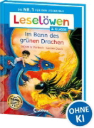 Buchcover und Innenansicht für das Buch: Leselöwen 2. Klasse - Im Bann des grünen Drachen
