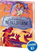 Buchcover und Innenansicht für das Buch: Drachenschule Nebelsturm (Band 2) - Der verschwundene Feuerdrache