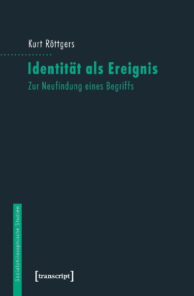 Buchcover und Innenansicht für das Buch: Identität als Ereignis