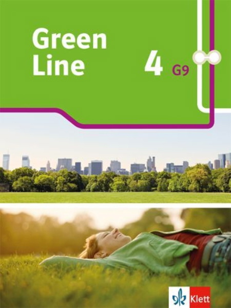 Buchcover und Innenansicht für das Buch: Green Line 4 G9. Schulbuch. Flexibler Einband Klasse 8