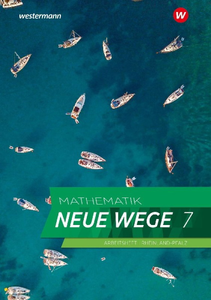 Buchcover und Innenansicht für das Buch: Mathematik Neue Wege SI 7. Arbeitsheft mit Lösungen. Für Rheinland-Pfalz