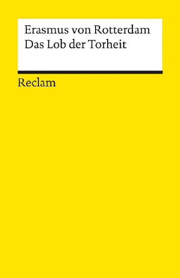Buchcover und Innenansicht für das Buch: Das Lob der Torheit