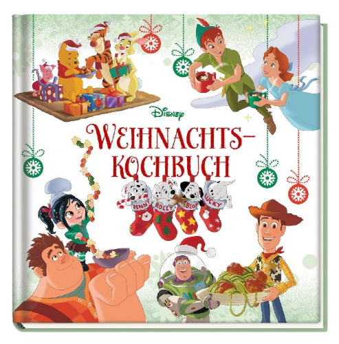 Buchcover und Innenansicht für das Buch: Disney: Weihnachtskochbuch