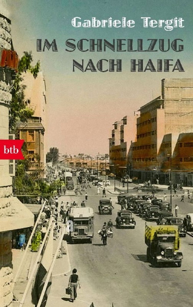 Buchcover und Innenansicht für das Buch: Im Schnellzug nach Haifa