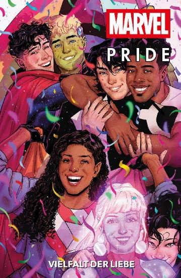Buchcover und Innenansicht für das Buch: Marvel's Voices: Pride (2022)
