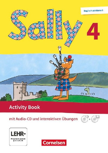 Buchcover und Innenansicht für das Buch: Sally. Englisch ab Klasse 3. 4. Schuljahr - Activity Book mit interaktiven Übungen online