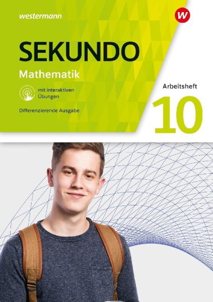 Buchcover und Innenansicht für das Buch: Sekundo 10. Arbeitsheft mit  interaktiven Übungen. Allgemeine Ausgabe