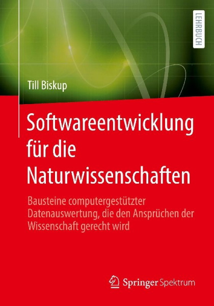 Buchcover und Innenansicht für das Buch: Softwareentwicklung für die Naturwissenschaften