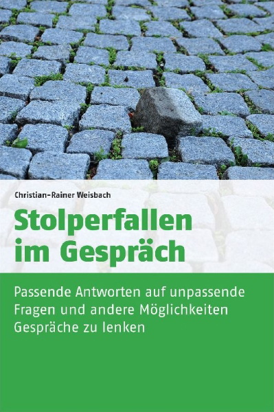 Buchcover und Innenansicht für das Buch: Stolperfallen im Gespräch