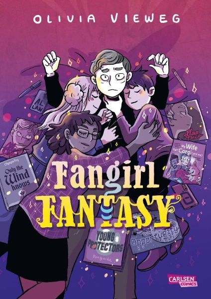 Buchcover und Innenansicht für das Buch: Fangirl Fantasy