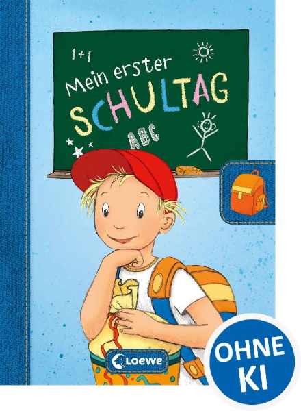 Buchcover und Innenansicht für das Buch: Mein erster Schultag (Jungen)