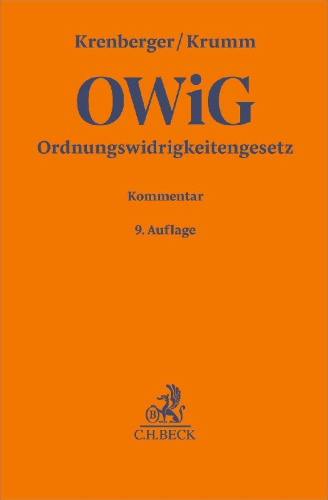 Buchcover und Innenansicht für das Buch: Ordnungswidrigkeitengesetz. OWiG