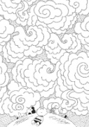 Buchcover und Innenansicht für das Buch: Peanuts: Malblock - Glücksmomente mit den Peanuts
