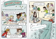 Buchcover und Innenansicht für das Buch: Leselöwen Comics 1. Klasse - Der magische Stundenplan