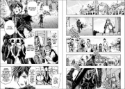 Buchcover und Innenansicht für das Buch: Ankoku Kishi no Ore Desu ga Saikyou no Seikishi o Mezashimasu