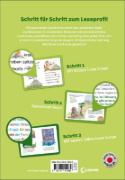 Buchcover und Innenansicht für das Buch: Lesenlernen in 3 Schritten - Die schönsten Dinogeschichten