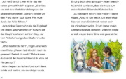 Buchcover und Innenansicht für das Buch: Silberwind, das weiße Einhorn - Die vier Wildpferde