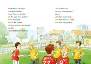 Buchcover und Innenansicht für das Buch: Silbengeschichten zum Lesenlernen - Fußballgeschichten