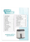Buchcover und Innenansicht für das Buch: Rezepte für den AIRFRYER