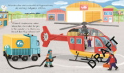 Buchcover und Innenansicht für das Buch: Guck mal, wie das funktioniert! Der Rettungshubschrauber