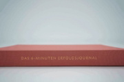 Buchcover und Innenansicht für das Buch: Das 6-Minuten-Erfolgsjournal (mittelblau)