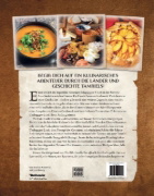 Buchcover und Innenansicht für das Buch: The Elder Scrolls: The Official Cookbook Vol. 2: Tastes and Tales from Tamriel