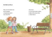 Buchcover und Innenansicht für das Buch: Leselöwen 1. Klasse - Zwei Freundinnen und ein verliebter Hund