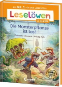 Buchcover und Innenansicht für das Buch: Leselöwen 3. Klasse - Die Monsterpflanze ist los!