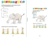 Buchcover und Innenansicht für das Buch: Mein Ferienblock mit Rabe Linus - Fit für die 1. Klasse