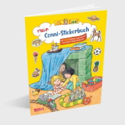 Buchcover und Innenansicht für das Buch: Conni Gelbe Reihe (Beschäftigungsbuch): Mein Conni-Stickerbuch
