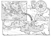 Buchcover und Innenansicht für das Buch: Ich, Zeus, und die Bande vom Olymp , Götter und Helden erzählen griechische Sagen
