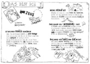 Buchcover und Innenansicht für das Buch: Ich, Zeus, und die Bande vom Olymp , Götter und Helden erzählen griechische Sagen