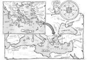 Buchcover und Innenansicht für das Buch: Ich, Zeus, und die Bande vom Olymp - Götter und Helden erzählen griechische Sagen