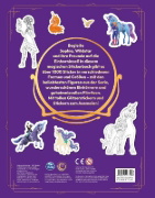 Buchcover und Innenansicht für das Buch: Unicorn Academy: 1001 Sticker