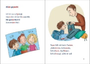 Buchcover und Innenansicht für das Buch: Leselöwen 1. Klasse - Toni übernachtet woanders