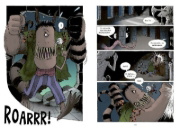 Buchcover und Innenansicht für das Buch: Stitch Head - Chaos in der Monsterwerkstatt