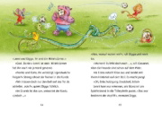 Buchcover und Innenansicht für das Buch: Olympiade der Tiere - Gut gekickt, Löwe!
