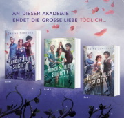 Buchcover und Innenansicht für das Buch: The Romeo & Juliet Society, Band 1: Rosenfluch