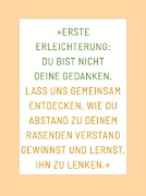 Buchcover und Innenansicht für das Buch: Die 1-Minuten-Strategie gegen Overthinking