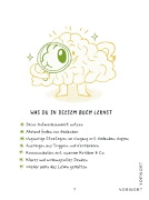 Buchcover und Innenansicht für das Buch: Die 1-Minuten-Strategie gegen Overthinking
