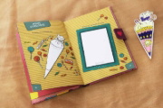 Buchcover und Innenansicht für das Buch: Mein erster Schultag (Mädchen)