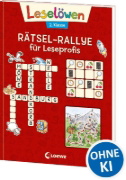 Buchcover und Innenansicht für das Buch: Leselöwen Rätsel-Rallye für Leseprofis - 2. Klasse (Rot)