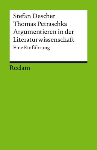 Buchcover und Innenansicht für das Buch: Argumentieren in der Literaturwissenschaft. Eine Einführung