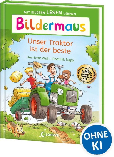 Buchcover und Innenansicht für das Buch: Bildermaus - Unser Traktor ist der beste