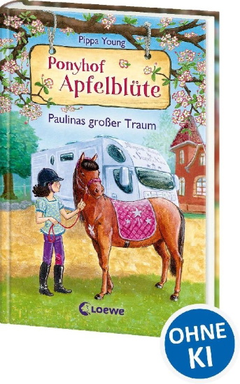 Buchcover und Innenansicht für das Buch: Ponyhof Apfelblüte (Band 14) - Paulinas großer Traum