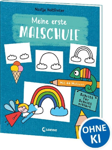 Buchcover und Innenansicht für das Buch: Meine erste Malschule