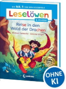 Buchcover und Innenansicht für das Buch: Leselöwen 2. Klasse - Reise in den Wald der Drachen