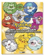 Buchcover und Innenansicht für das Buch: Le guide cherche-et-trouve les 18 types de Pokémon de Paldea